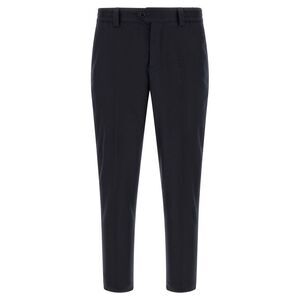 PT Torino Black Virgin Wool Casual Men's Pants